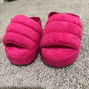 Pink slippers for babies